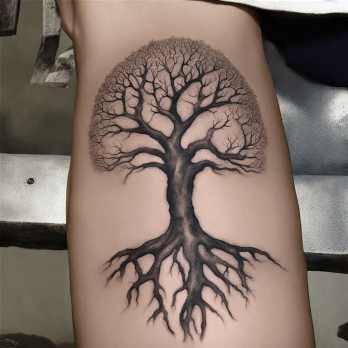 Significations et Styles des Tatouages d'Arbre de Vie