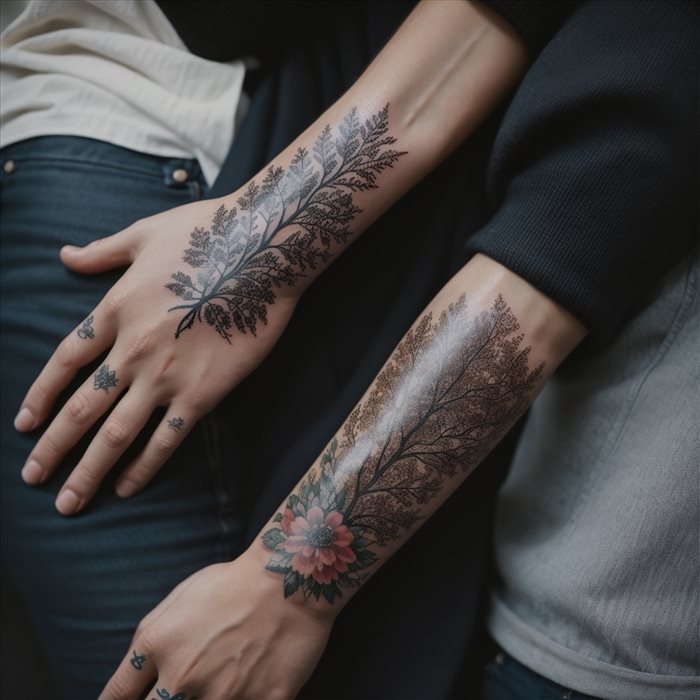 Tatouages de Couple : Idées avec Dates Symboliques